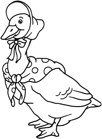 Mother Goose Coloring Page